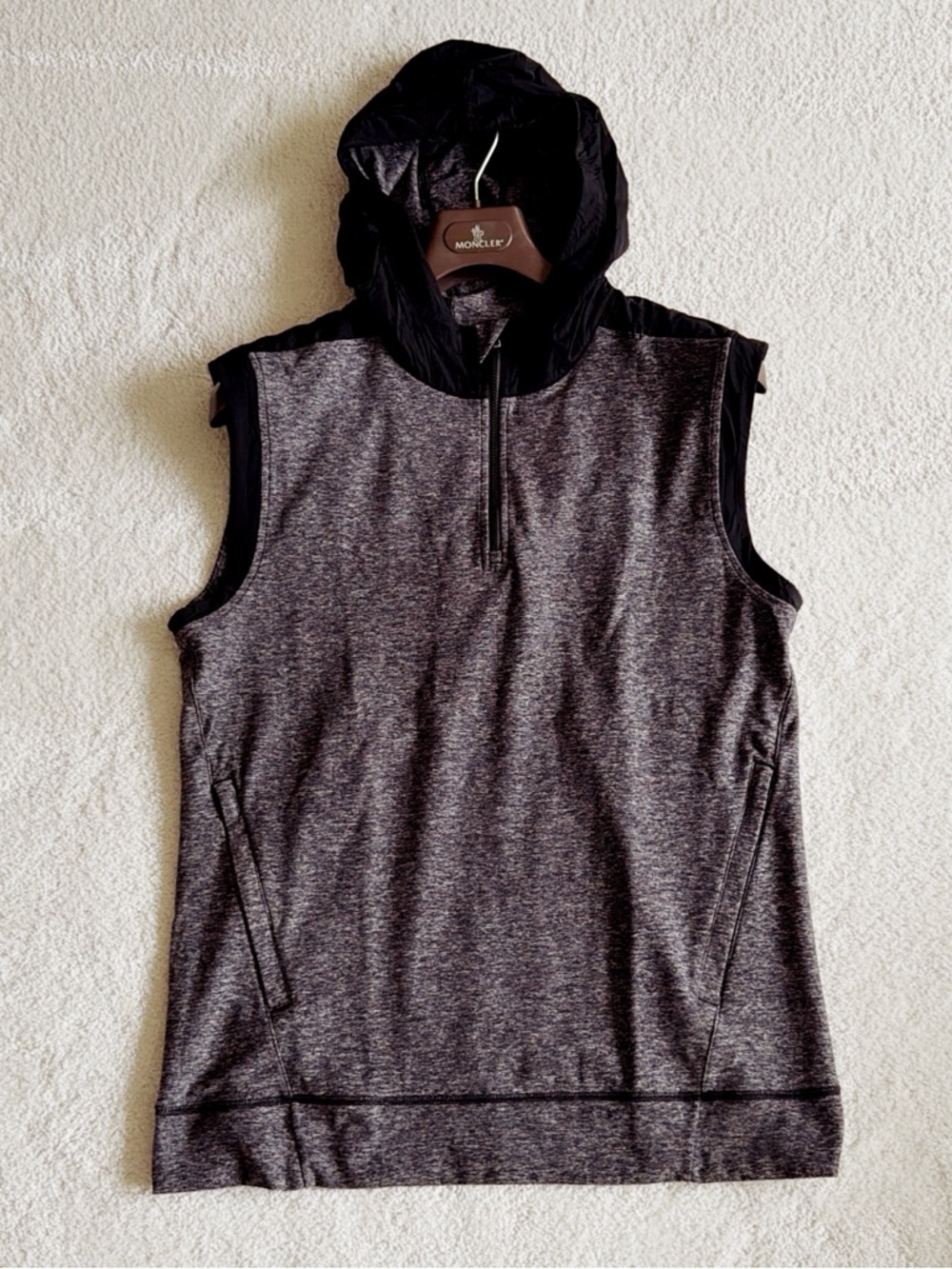 NWOT🍀Lululemon 1/4 Zip Up Sleeveless Hoodie Sweat Top sz M Golf Gym Tennis Vest
